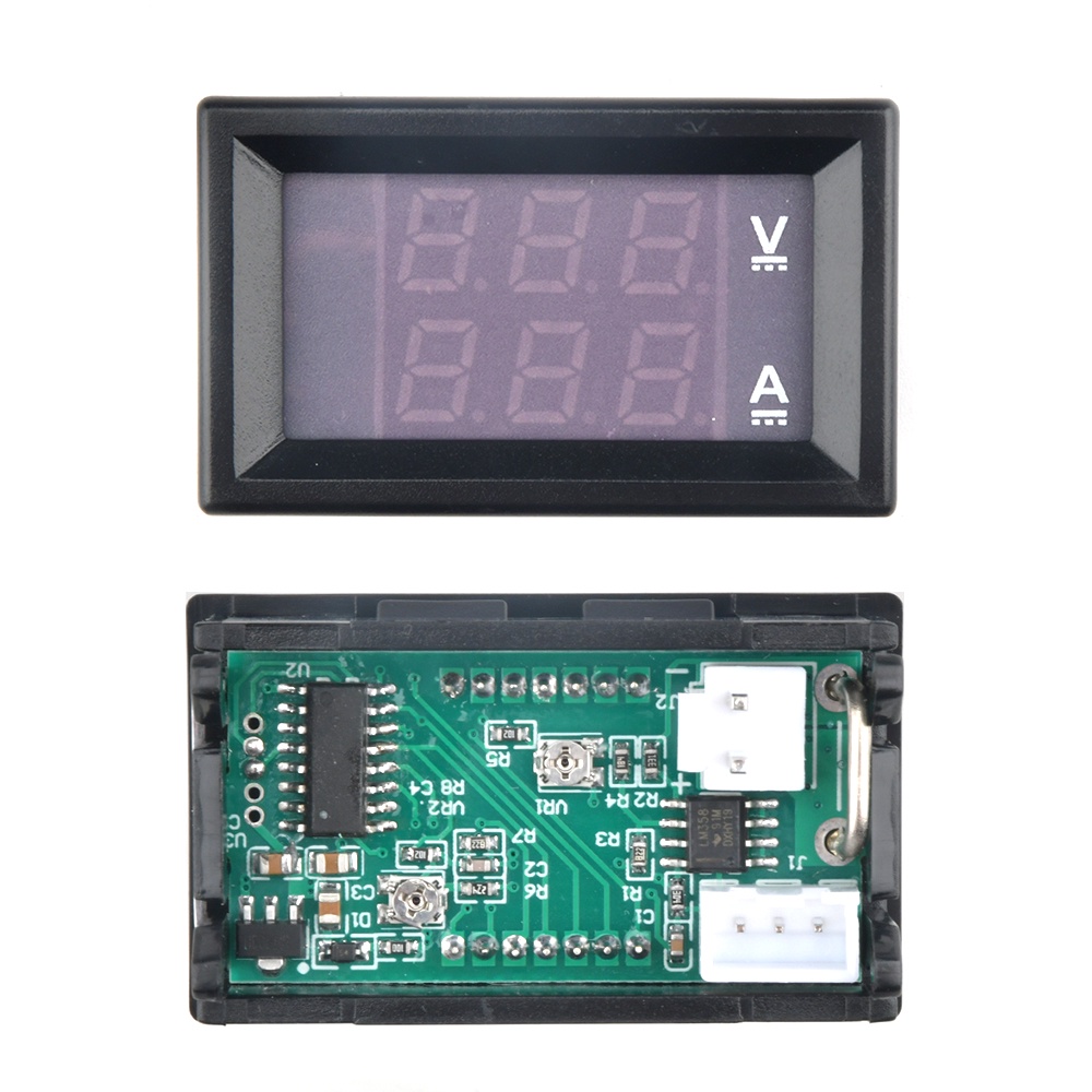 DC 4~30V Voltmeter 10A Ammeter Panel Mount Volt Amp Meter Digital LED