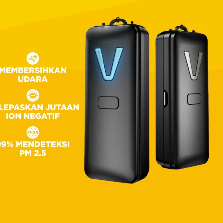 ➲ Aolon Mini Air Purifier F2 Wearable Portable Kalung Anti Ion Negatif Penyegar Udara ●