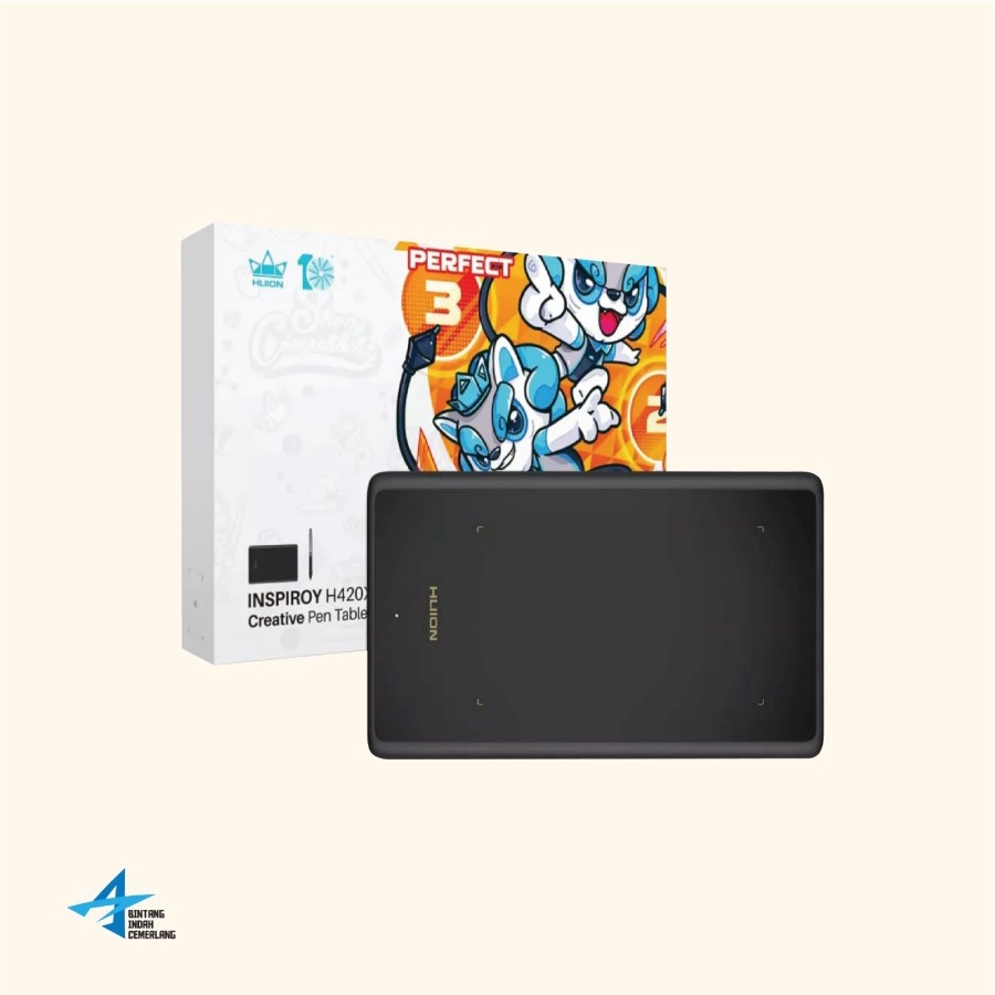 Huion Inspiroy H420X Drawing Pen Tablet garansi resmi 1 tahun