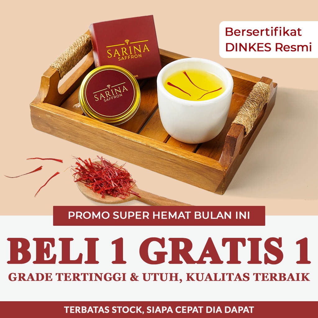 PROMO! Saffron Super Negin BELI 1 GRATIS 1 (Finest Quality A++ ) 100% Original Iran