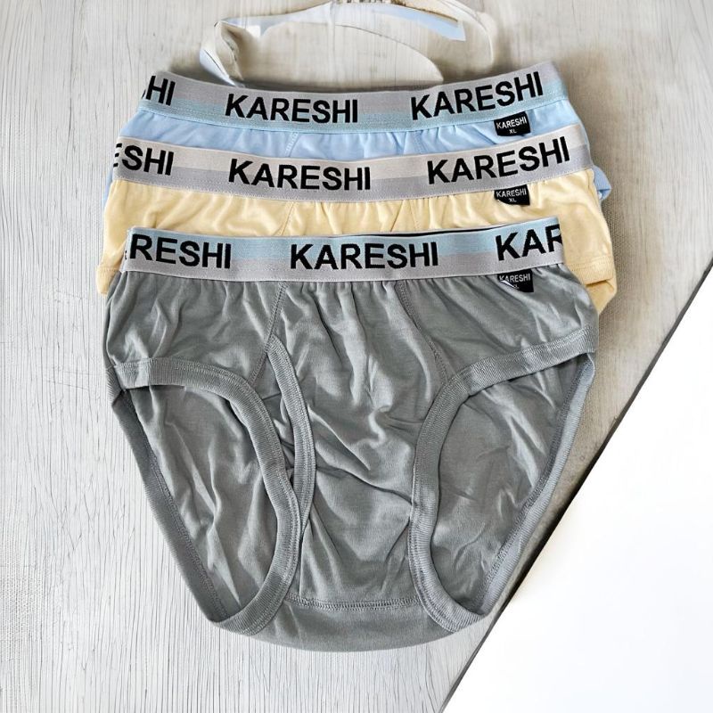 6 PCS/BEEE_91/Celana Dalam Pria Kareshi 210 Karet Boxer TOKO KEANULOVA