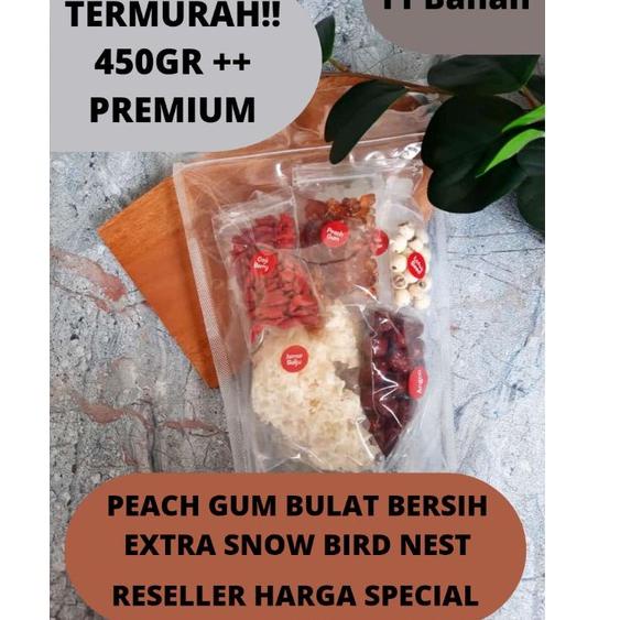 

➤ Paket Peach Gum Dessert 450gr TERMURAH!! Bahan PREMIUM 11 Varian ☎
