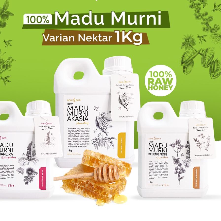 

☏ Murni 1kg Asli Dari Bumi Varian Nektar 100% Raw Honey ➽