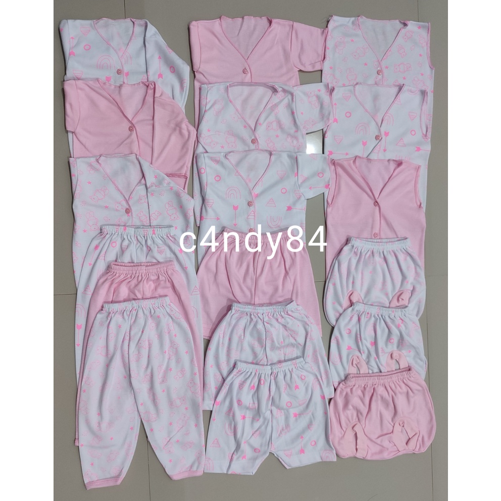 100rb Paket Hemat Set 18 PC Perlengkapan Melahirkan Bayi Baru Lahir Paket newborn baby boy girl Paling Murah paket komplit baju bayi tabur animal 18 pcs c4ndy84 merah bata