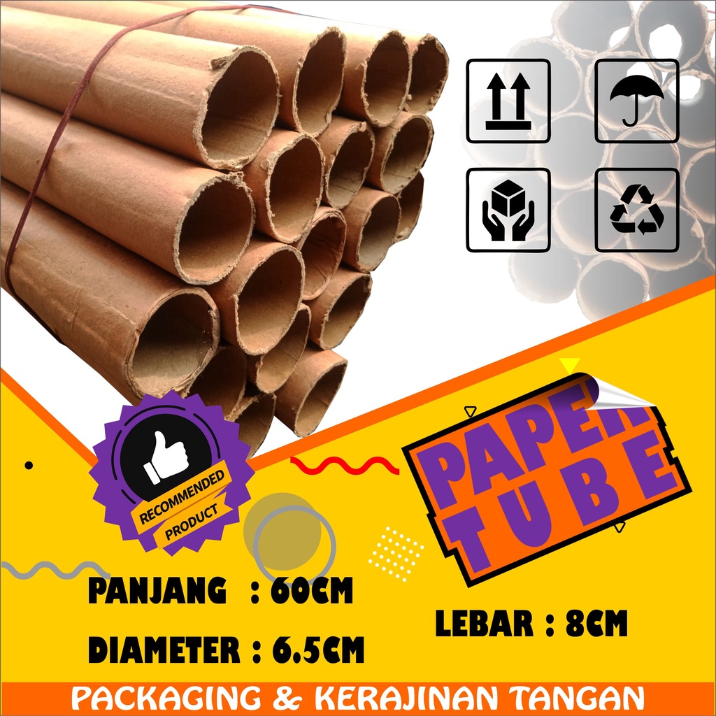 Paper Tube Kertas Selongsong Paper Tube Packaging Selongsong Packing Paper Tube Panjang 60cm