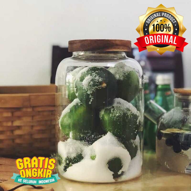 Toples Kaca Penyimpanan Makanan Glass Storage Jar - HC125