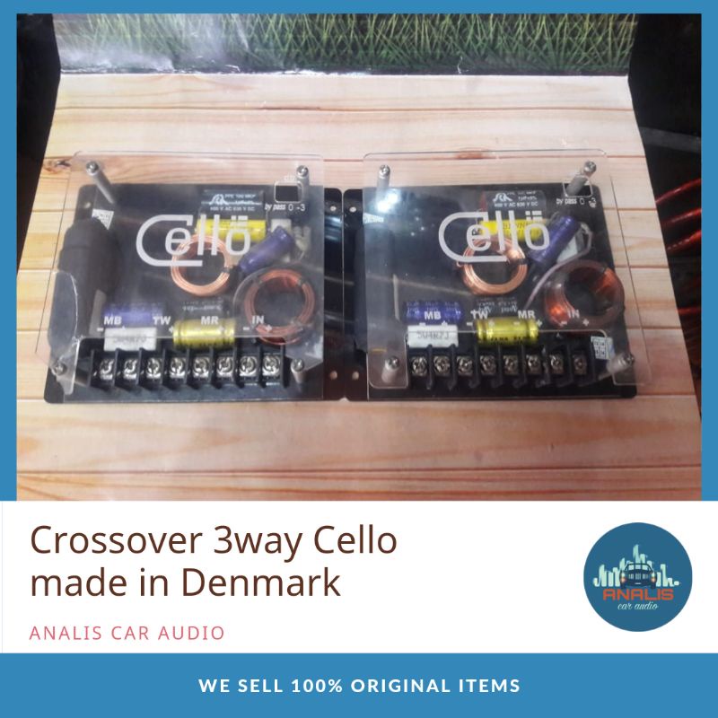 Crossover 3 way Cello made in Denmark speaker mobil