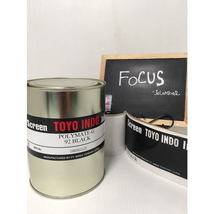 

Terlaris Toyo Polymate G 92 Black. Toyo Hitam. Cat Sablon Plastik