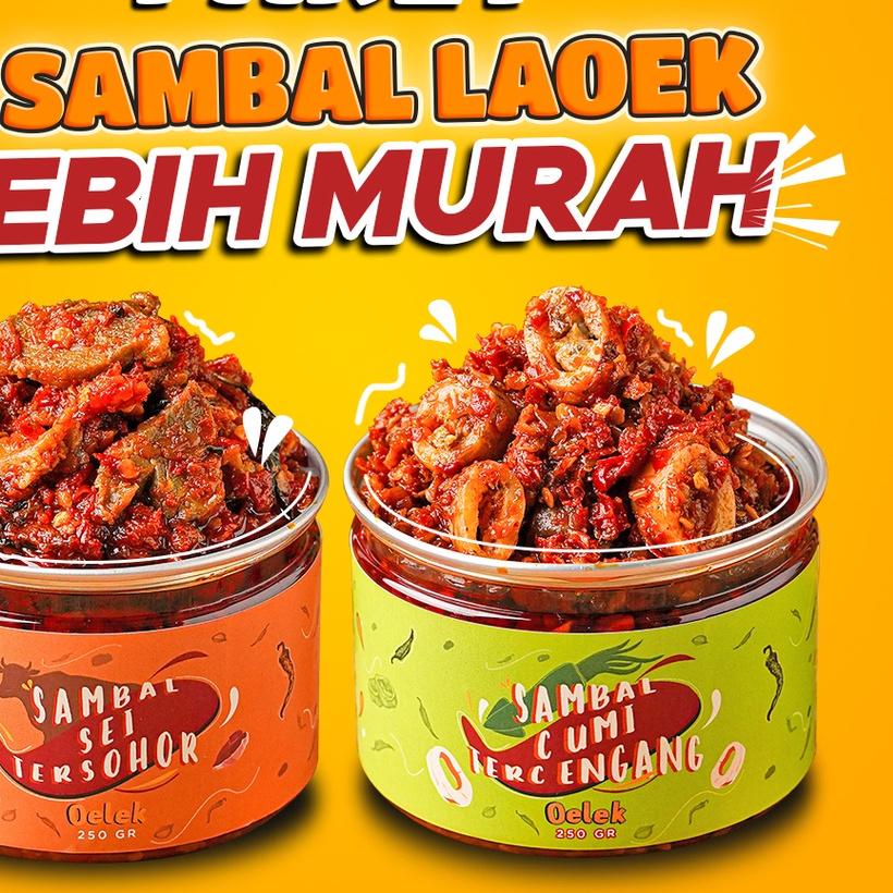 

➯ Oelek 2 Sambal Laoek Lebih Hemat! / Sambal Cumi / Sambel Ayam Suwir/ Sambal Sei / Sambal Rumahan ♡