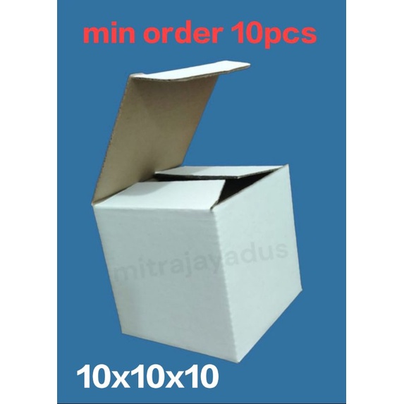 

dus die cut PUTIH polos luar uk 10x10x10