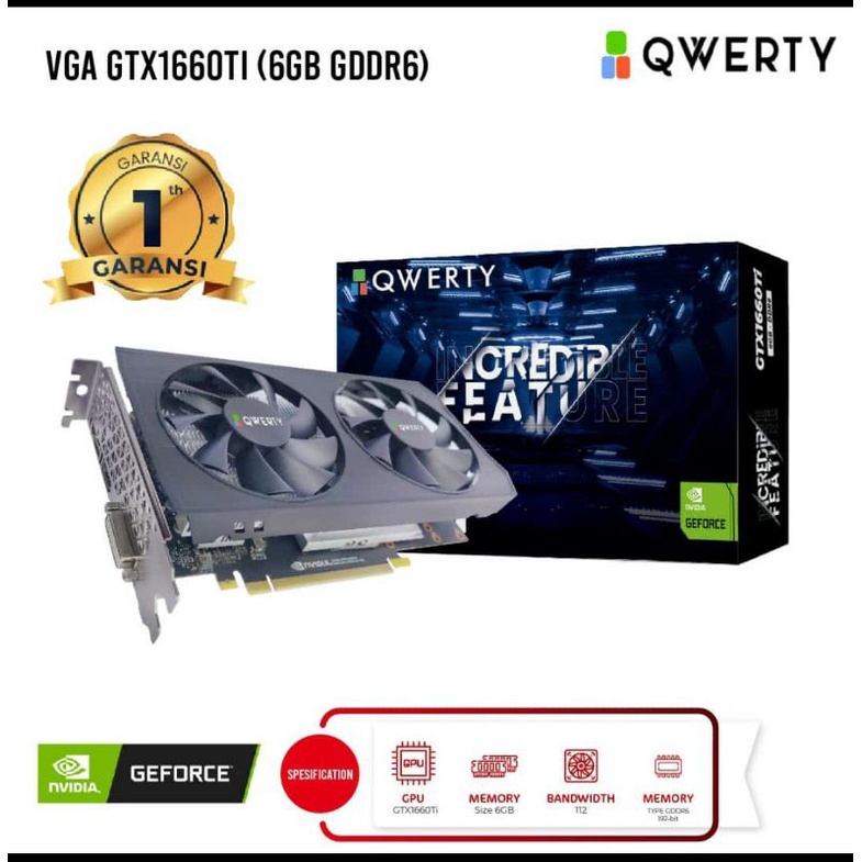 VGA Nvidia GeForce GTX1660 GTX 1660 Super 6GB GDDR6 192bit Vurrion