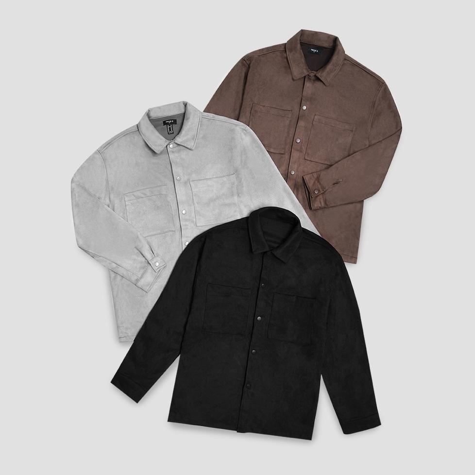 Forever21 Faux Suede Snap-Button Jacket