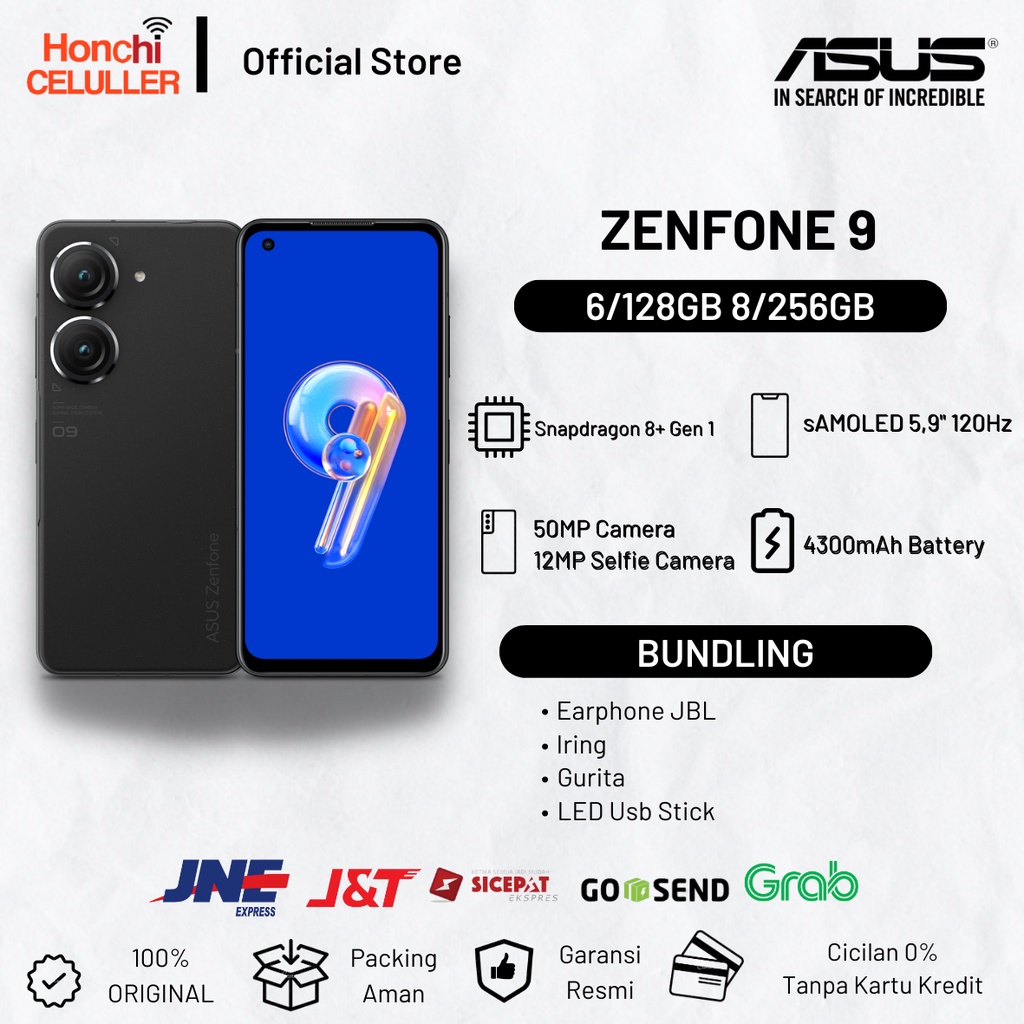 ASUS ZENFONE 16/256 GB 9 8/256 GB 6/128 GB GARANSI RESMI ASUS INDONESIA TAM