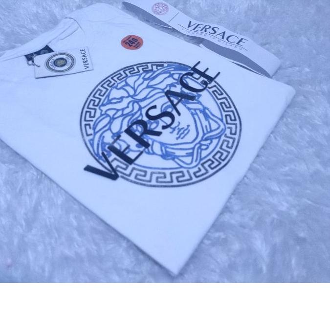 ֍ KAOS TSHIRT PRIA  VERSACE TIMBUL FLOAKING KAOS PRIA VERSACE FLOAKING TIMBUL KATUN PREMUM 24s ✺