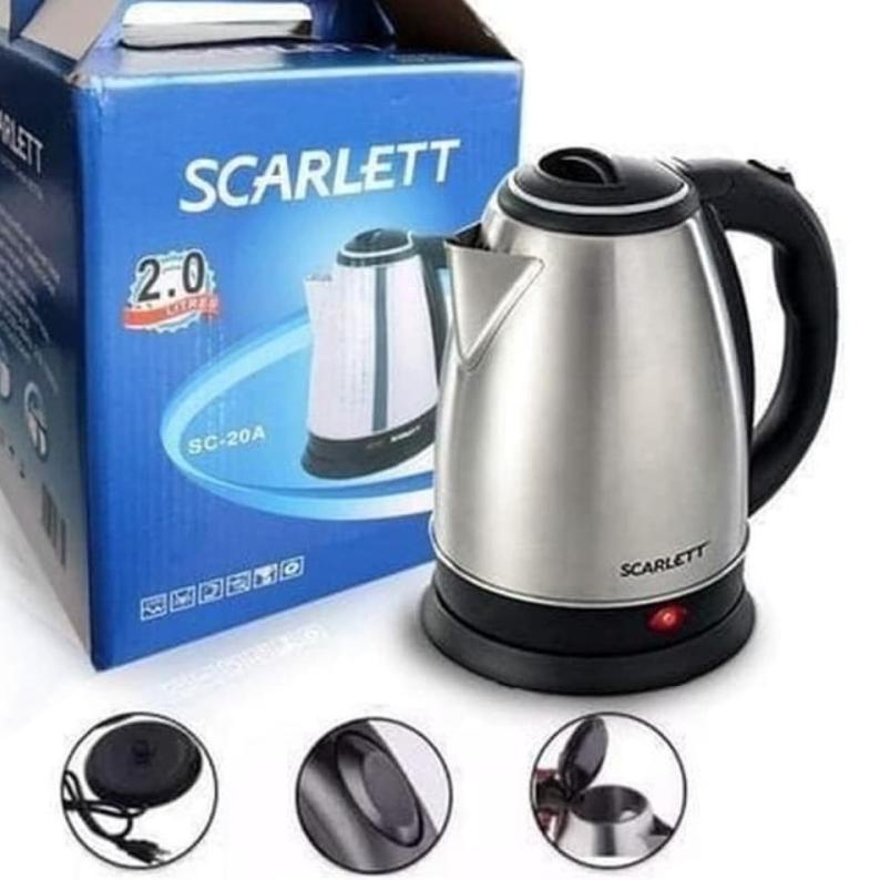 ❂ TEKO LISTRIK SCARLETT 2 LITER HIGH QUALITY/TEKO PEMANAS AIR/TEKO LISTRIK MURAH/ALAT PEMANAS AIR/PE