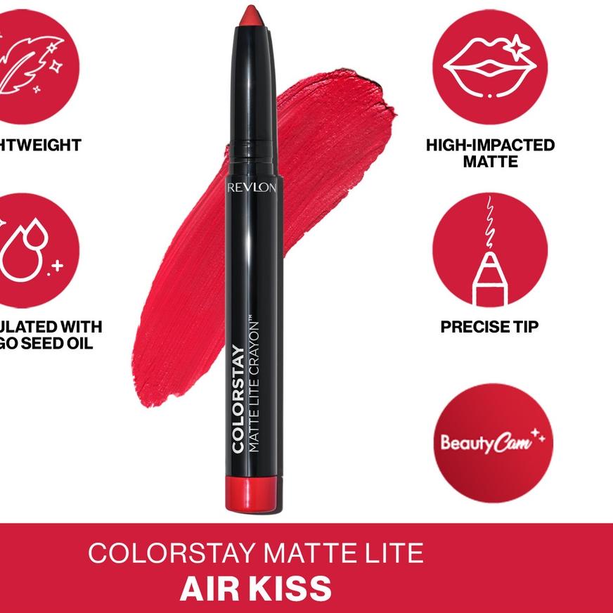 ♕ Revlon Colorstay Matte Lite Crayon (Full-Coverage Matte Lip Color Crayon) ☉