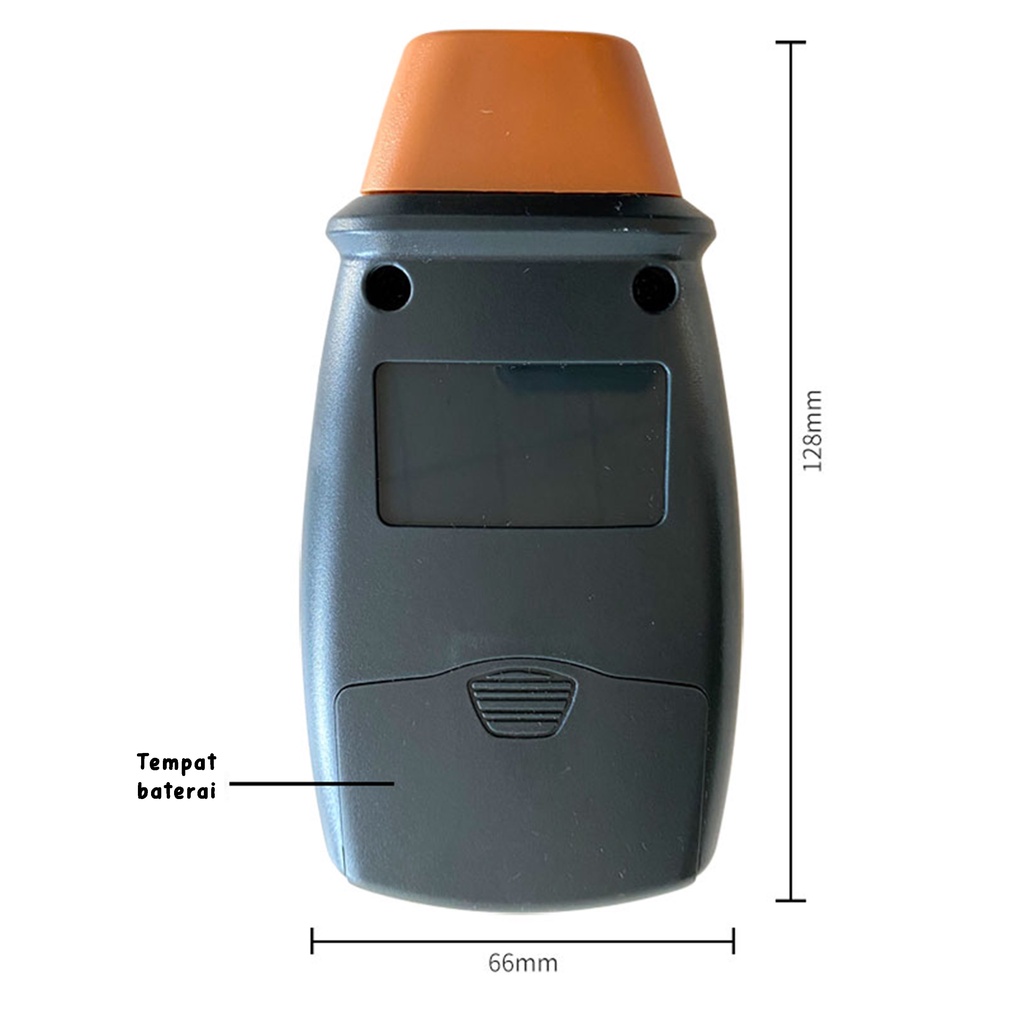 Alat Ukur Putaran Mesin/Digital Laser Infrared RPM Techometer