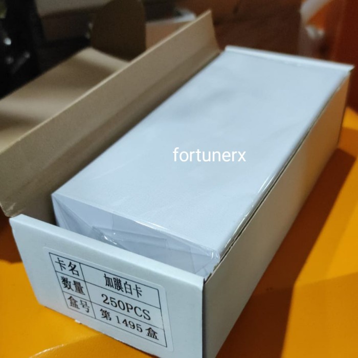 

[[JNT COD]] Kartu PVC Blank / PVC Card Polos CR80 No Chip isi 250 pcs ( 1 Box )
