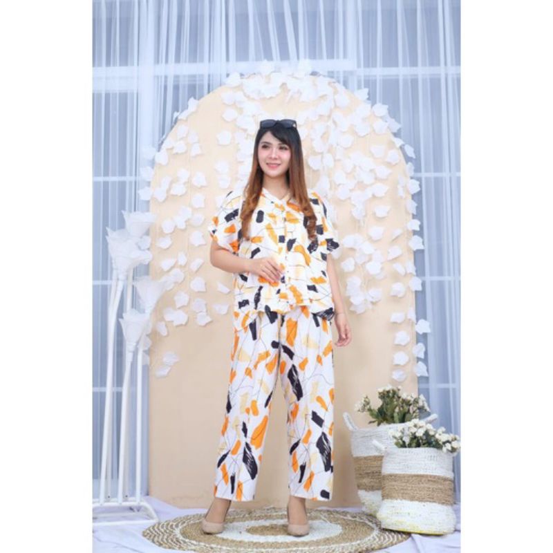 BABYDOLL RAYON PANJANG | PIYAMA RAYON XL | PIYAMA WANITA JUMBO |