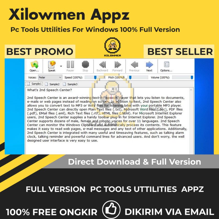 [Full Version] 2nd Speech Center Pro PC Tools Software Utilities Lifetime Win OS