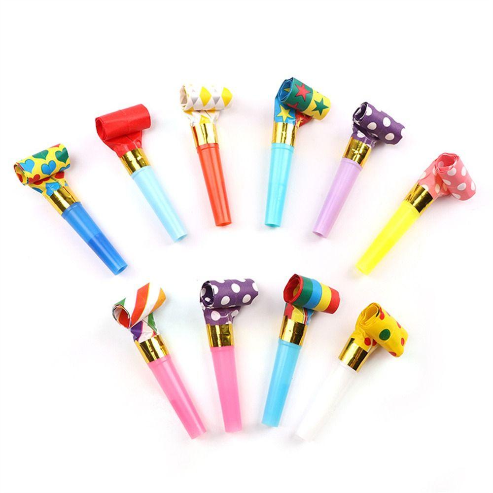 Mxbeauty Whistle Lucu Prop Pinata Hadiah Mainan Anak Colorful Dragon Whistle Birthday Noise Maker Toys