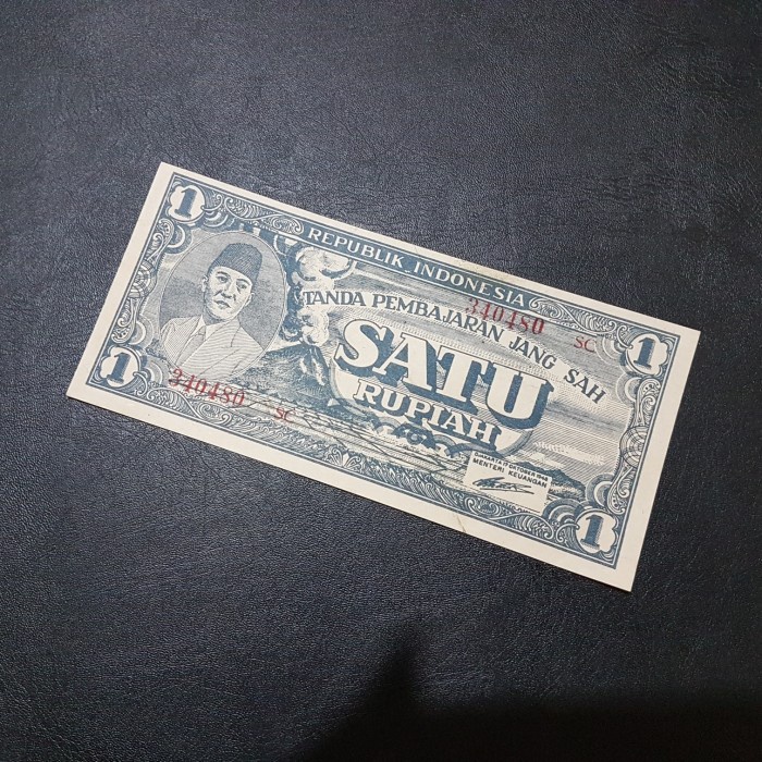 UP251 UANG KUNO SERI ORI 1 RUPIAH TH 1945