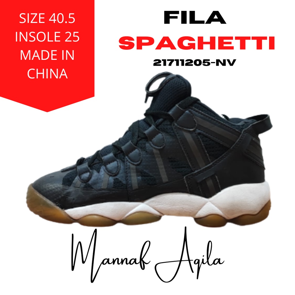 Sepatu Olahraga Basketball FILA SPAGHETTI LEATHER