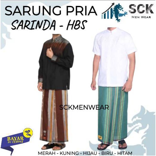 Sarung Sholat SAMARINDA HBA Premium Lebaran Puasa Hadiah / Sarung Sarinda HBA MURAH 120 X 110 Corak Terang Gelap / Sarung Ibadah Lebaran - sckmenwear GROSIR