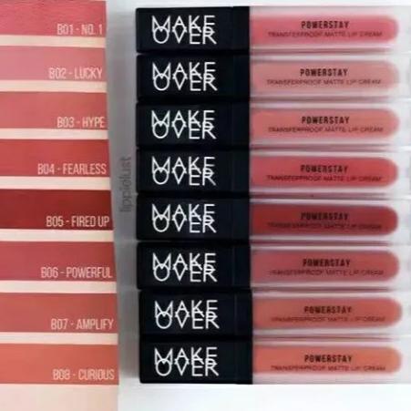 ➺ MakeOver Powerstay Transferproof Lipcream Matte Lip Cream Original Make Over Limited Nude Edition 