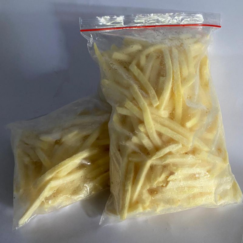 Kentang goreng shoestring 1kg fresh curah Snowvalley