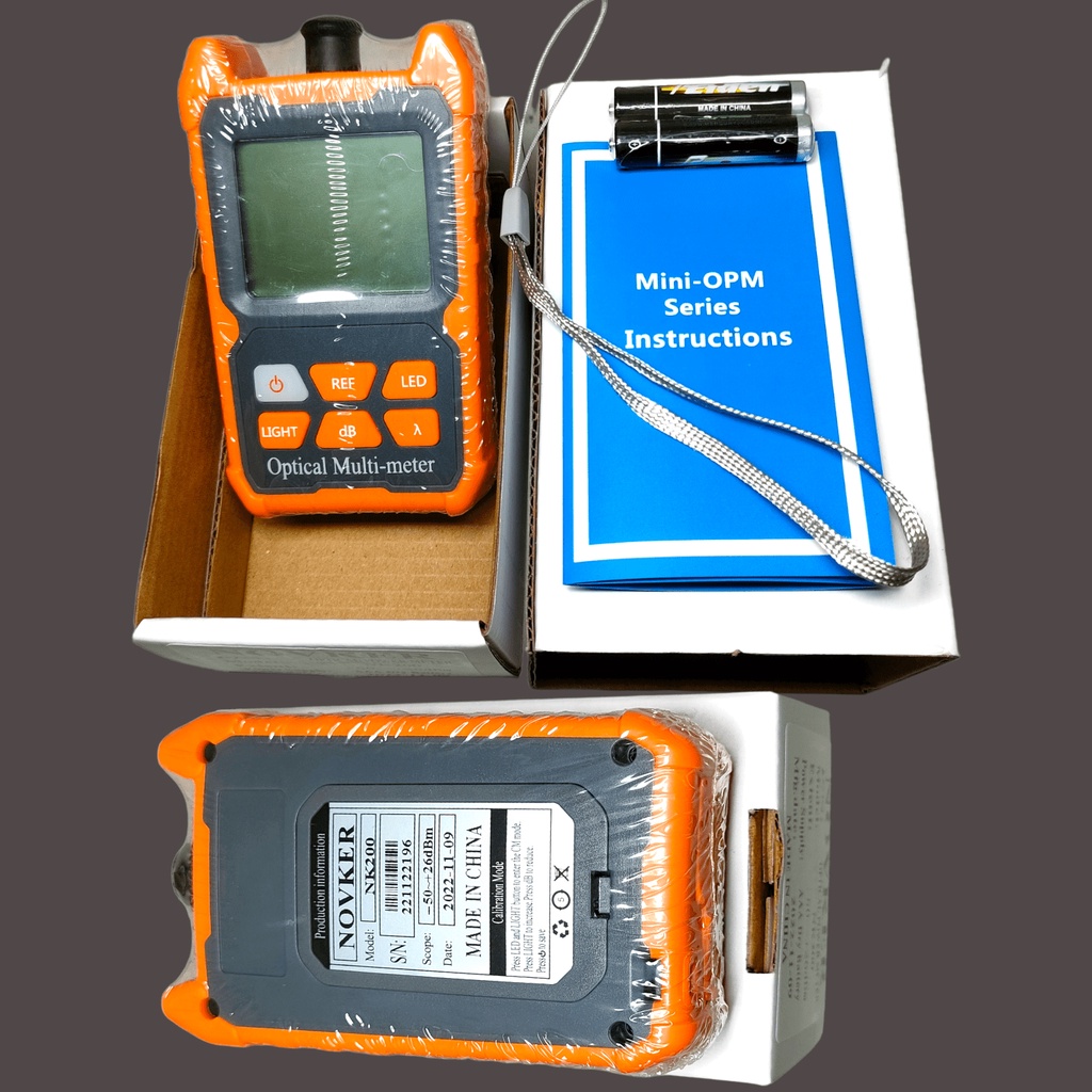 optical power meter opm 8 lamda with led network cable / opm mini