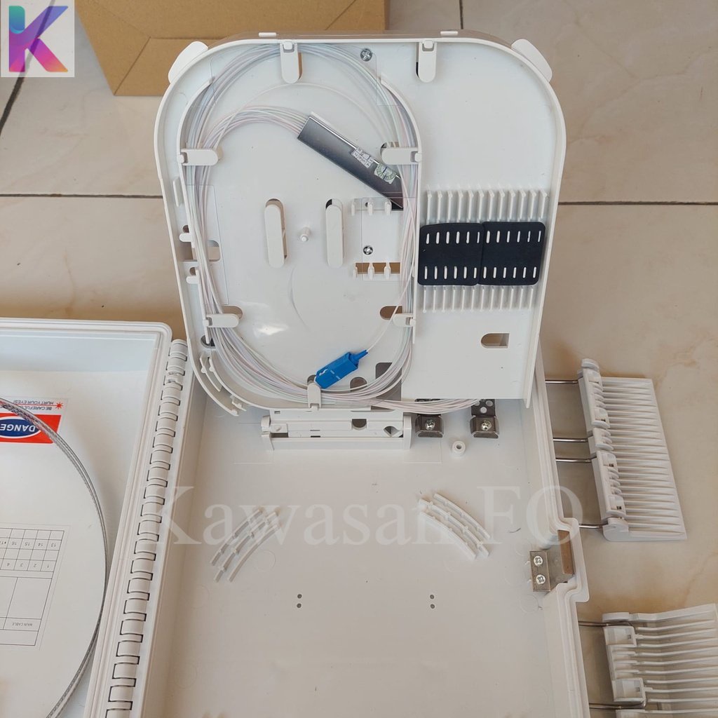 Odp 16 Core Lengkap Splitter 1:16 SC UPC Double Lock / Odp Tiang Fiber Optik FTTH