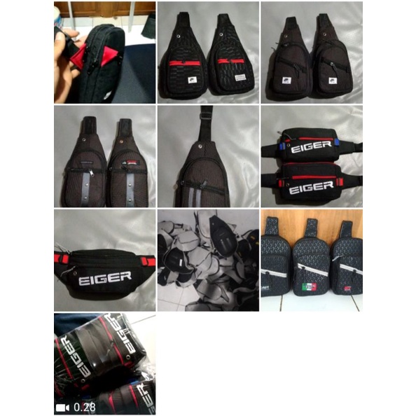 DISKON Tas Selempang & Waistbag Pria Paket Usaha Lusinan Dapet 12 Tas Mix Model 2025
