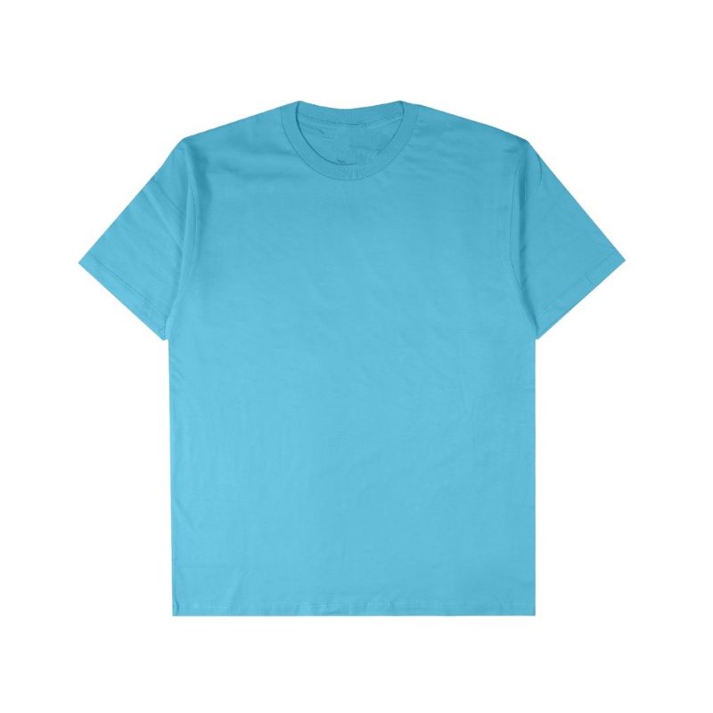 NHD - Kaos Polos Biru Tosca Unisex Cotton Combed