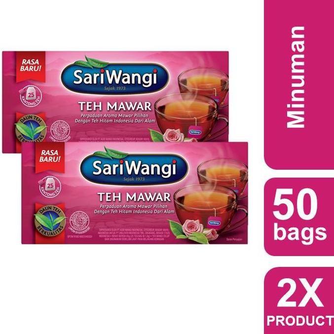 

N86 Sariwangi Teh Mawar Celup Isi 25 Twinpack PRODUK KEREN ㊋