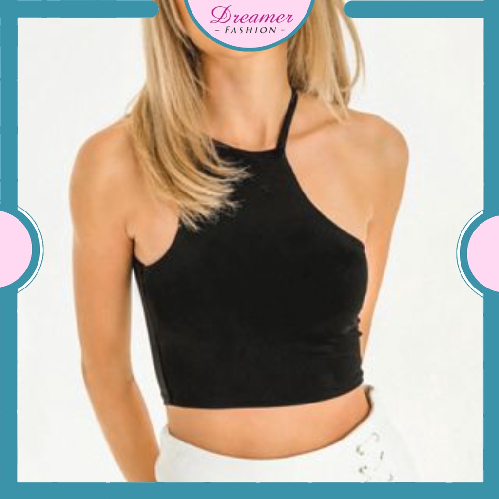 DF BJ372 Tanktop Bra Wanita Crop Top Pakaian Dalam Wanita Tali Samping Bralattle Cup Korean Fashion