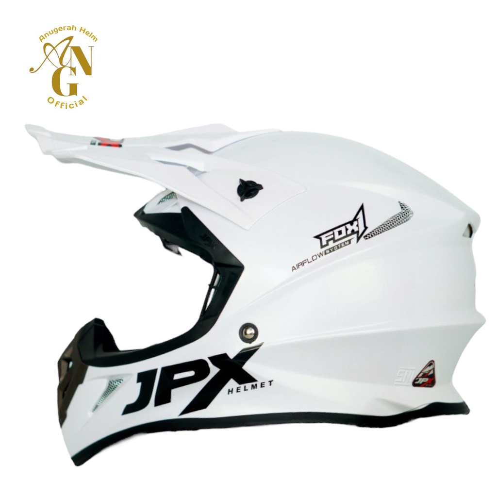 HELM CROSS TRAIL JPX FOX1 SOLID FREE KACAMATA GOGGLE