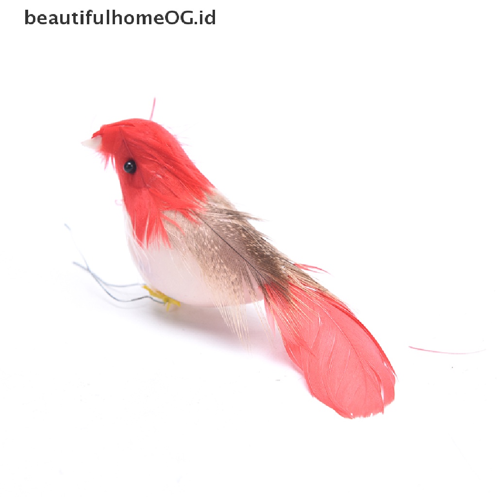 // Beautifulhomeog.id// 12Pcs Burung Bulu Artificial Kecil Lucu Pohon Natal Decor Wedding Doves **