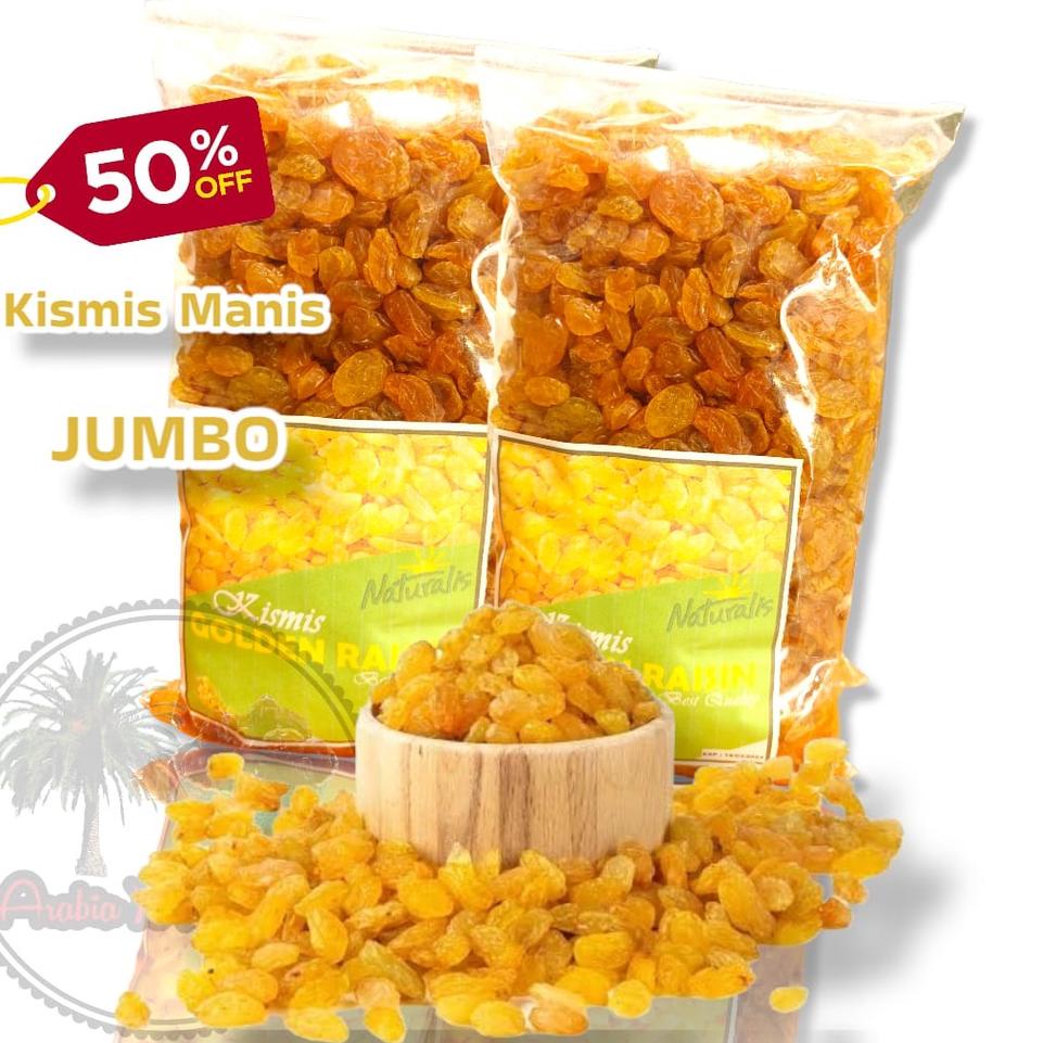 

○ kismis jumbo 500gr non biji/ kismis kuning Ω