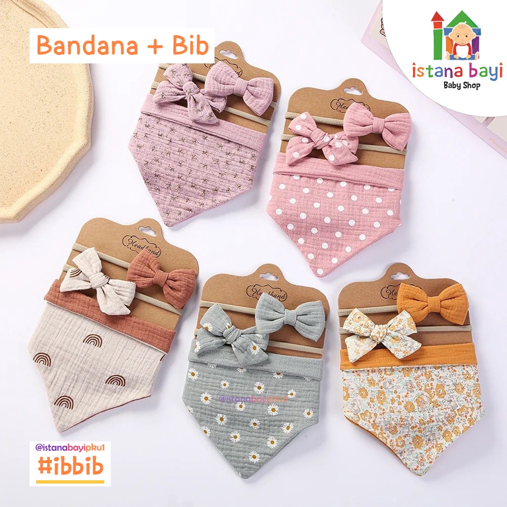 Carterlove Slaber 2in1 + Bandana Anak / Celemek Bayi