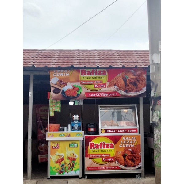 

Paket usaha ayam goren Rafiza fried chiken dan es teh poci