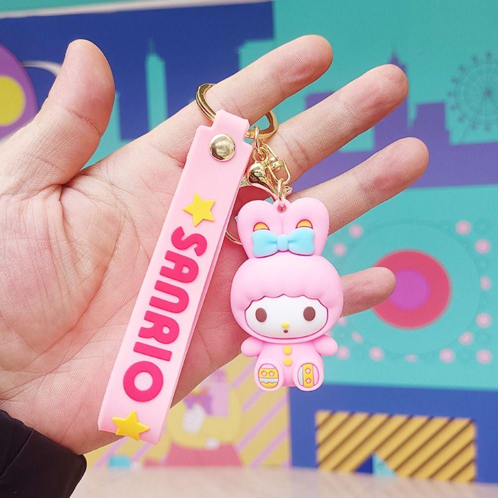 Lanfy Gantungan Kunci Wanita Lucu Dekorasi Kado Kuromi Pompompurin Cinnamoroll Key Holder