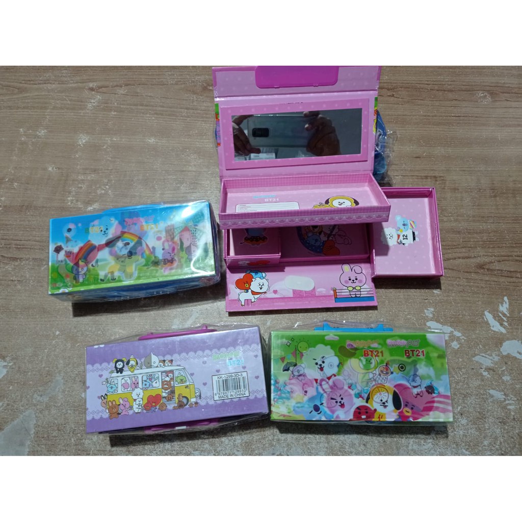 

Terlaris ✨ -Tempat Pensil BT21 Box Susun Set BTS - KK1299- 2.2.23