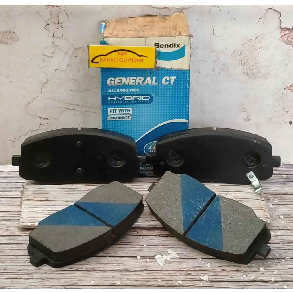 BRAKE PAD KAMPAS REM DEPAN HYUNDAI i10 PICANTO 2005 BENDIX DB1755 GCT