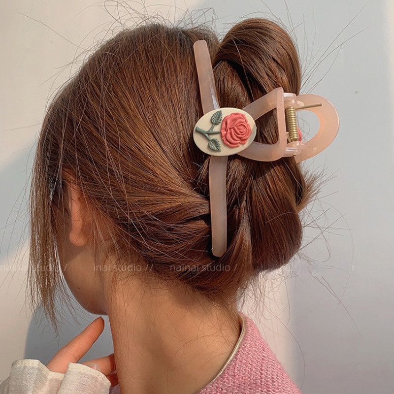 Korea Lucu Jelly Warna Manik Rambut Cakar Hairclip Untuk Aksesoris Rambut Anak Perempuan Bando Akrilik Hiu Solid Klip Gripper Jepit