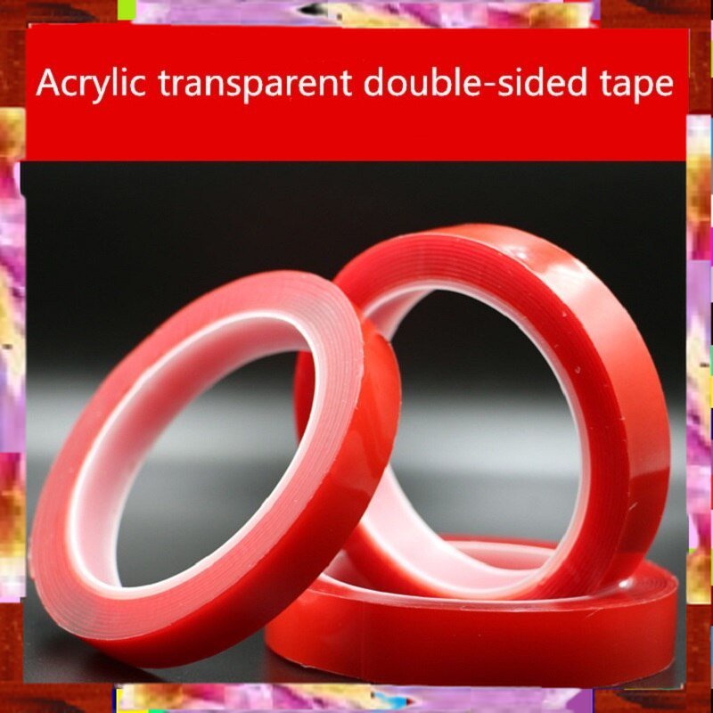 

Termurah Cuci Gudang Perekat Double Tape Acrylic Adhesive Transparent Sticker 10 mm x 3 m - J4702 - Red