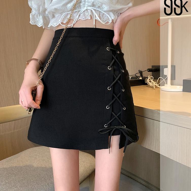 ➯ A-Line Skirt Rok Simpul Tali 2713 (S/M/L/XL) ♢