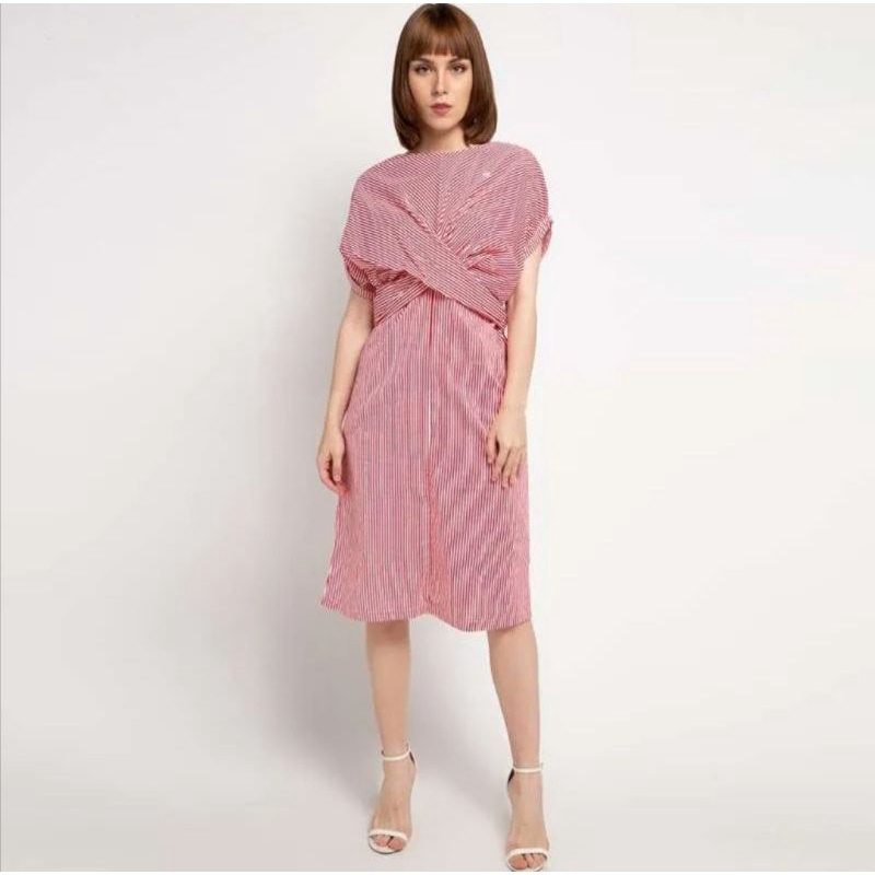 DRESS ORI RA JEANS CANDY DRESS ORIGINAL DRESS PEREMPUAN DRESS WANITA MOTIF STRIPES DRESS BRANDED
