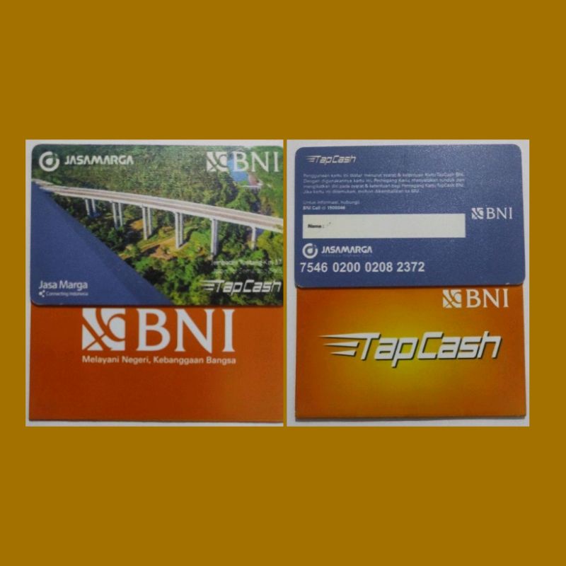 Tapcash BNI  edisi Jalan Toll /Like eMoney eTOLL Flazz Tapcash BRIZZI