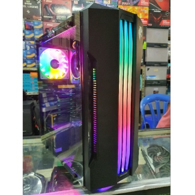 PC GAMING INTEL CORE I5 10400F feat 4GB ddr5 Ram 16gb LED 24 GAMING DESIGN N RENDER